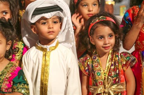 Photos Children In Qatar Celebrate Garangao At Katara Дети
