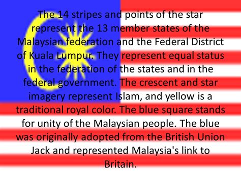 Malays from different states in malaysia carry distinct dialects that can sometimes be unintelligible to most of their fellow countrymen. Flags of south & southeast asia - Presentation Geography