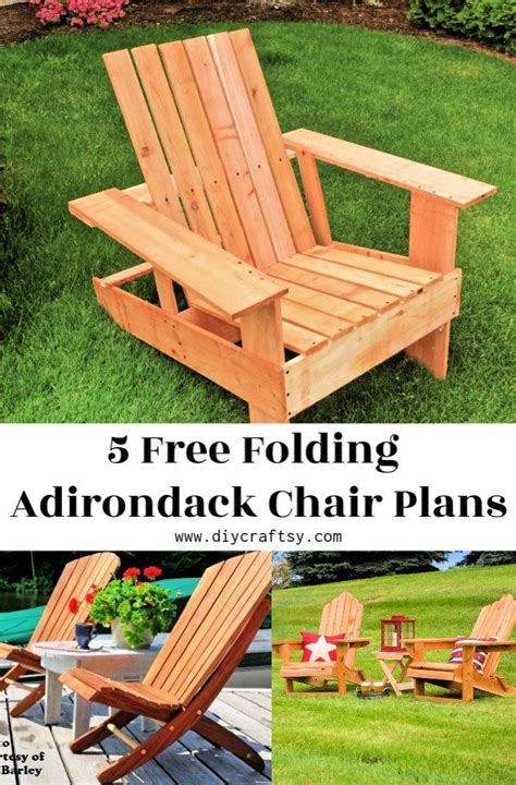 Free Folding Adirondack Chair Plans 