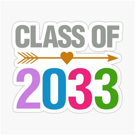 Class Of 2033 Sticker For Sale By Bendthetrend Redbubble