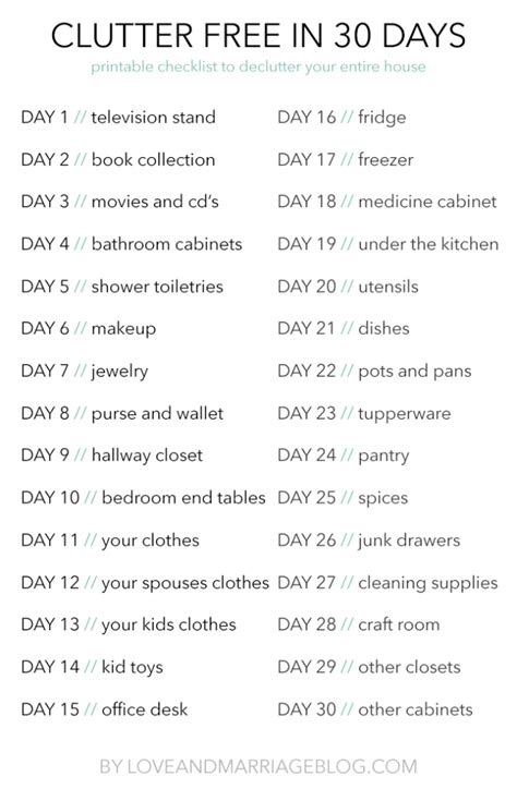 We did not find results for: 30 Day Clear The Clutter Challenge | Clearing clutter ...