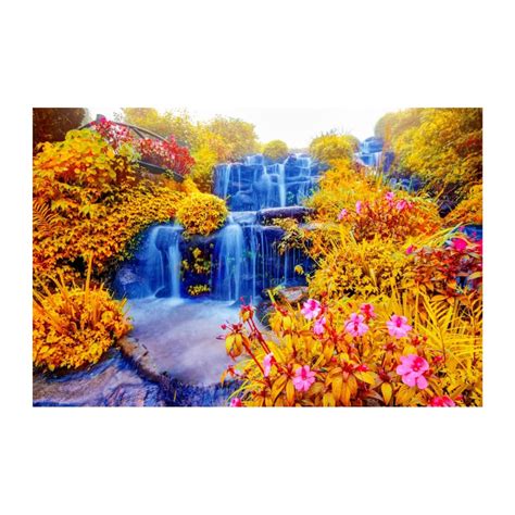 Beautiful Nature Waterfall Vastupaintingposter Waterproof Vinyl