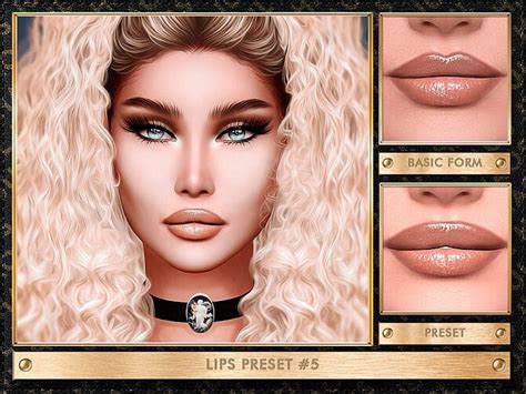 Lips Preset 5 By Julhaos At Tsr Sims 4 Updates