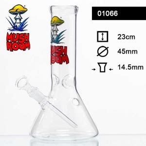 Bongo szklane H 23 cm szlif 14 5 mm Φ 45 mm Mushroom Beaker ICE