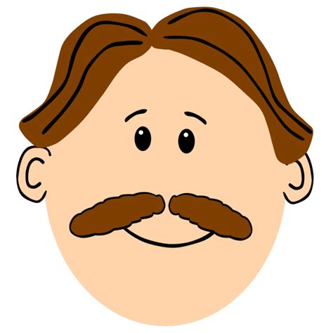 No need to register, buy now! man brown hair | Free SVG