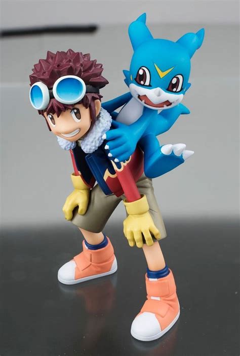 Motomiya Daisuke And Veemon Digimon Adventure Gem Series Figure Anime Figures Anime Figurines
