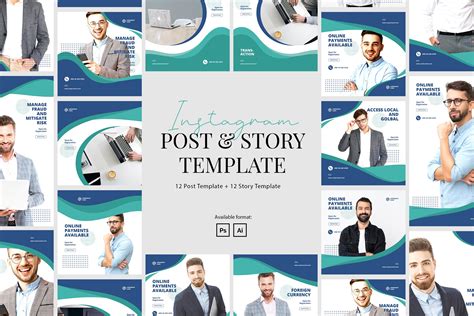 Elegant Corporate Instagram Post Story Template 937616 Instagram