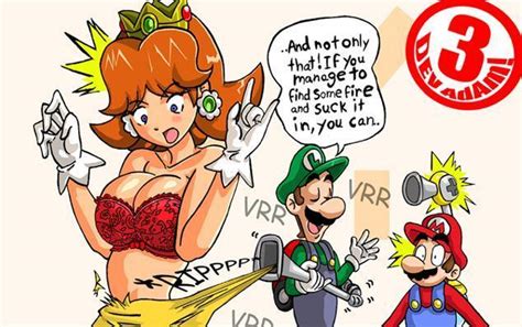 Mario Luigi Princess Daisy And F L U D D Mario And 1 More Drawn