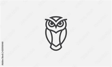 Owl Illustration Owl Logo Design Vector Stock Vector Adobe Stock