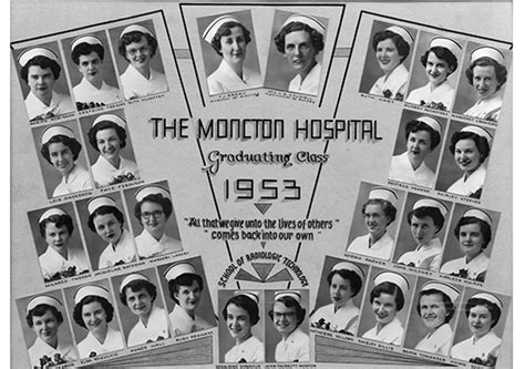 Graduation Class 1950 1959 Moncton Hospital School Of Nursing Alumnae