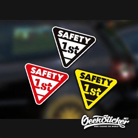 Safety First Sticker Warning Safe Driving Waterproof Reflective