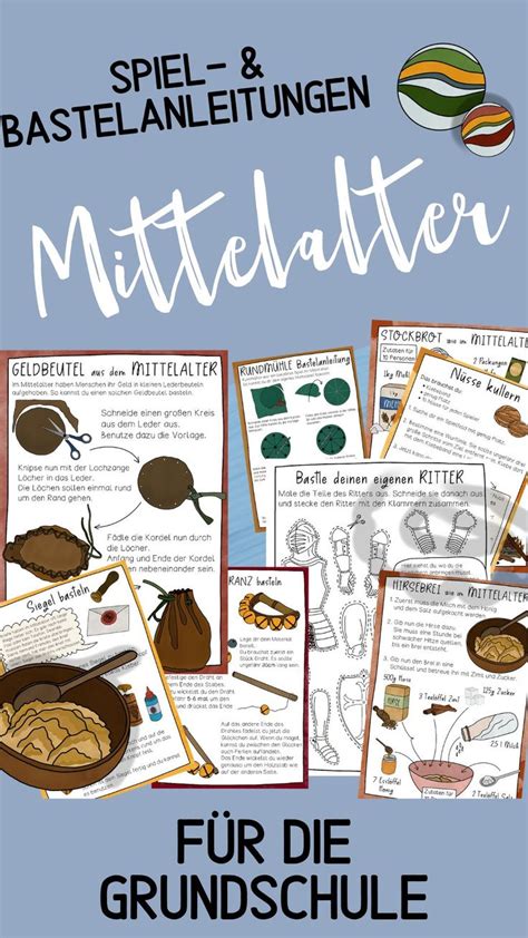 Mittelalter Spiel- & Bastelanleitungen - Aufgaben, Spiele & Basteln für