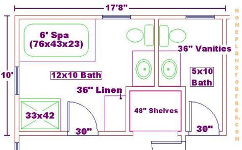 Careful bathroom planning goes a long way toward your enjoyment of your home. Free 10x12 and 5x10 Bathroom Design Ideas Floor Plan with ...