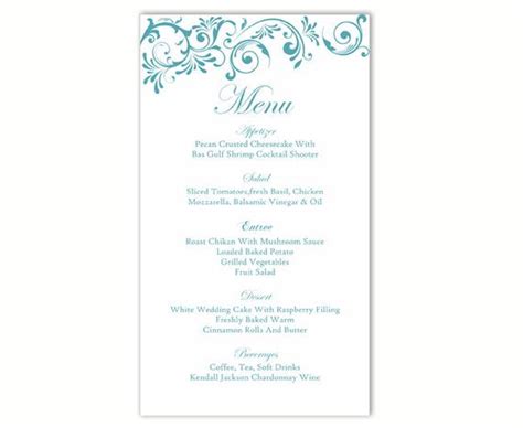 Maybe you would like to learn more about one of these? Wedding Menu Template DIY Menu Card Template Editable Text