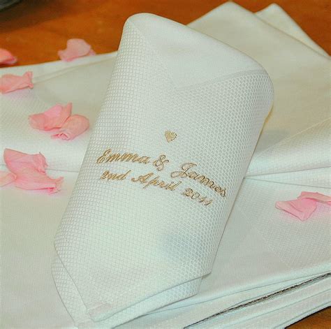 Personalised Wedding Napkins By The Alphabet T Shop