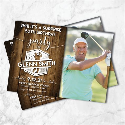 Golf Birthday Invitation Golfing Birthday Invites Top Golf | Etsy