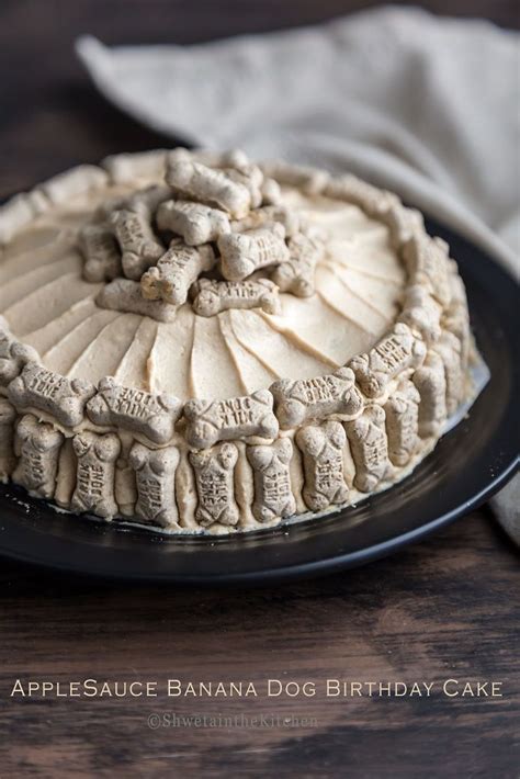 Peanut butter is a source of protein and a favorite for many dogs. Applesauce Banana Dog Cake with Peanut Butter Frosting ...