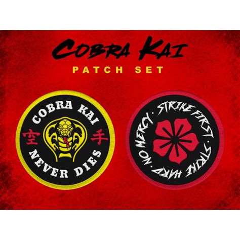 1280 x 1280 jpeg 123 кб. Cobra Kai Patch Set - Cobra Kai Store