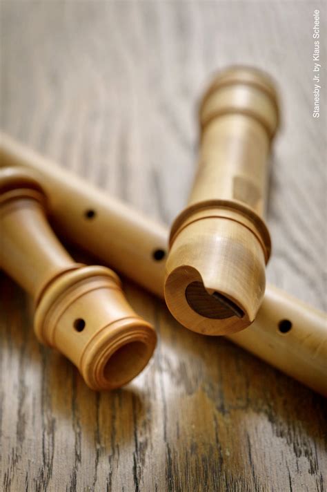 Beautiful European Boxwood Stanesby Jr Alto Recorder In A415 By Klaus