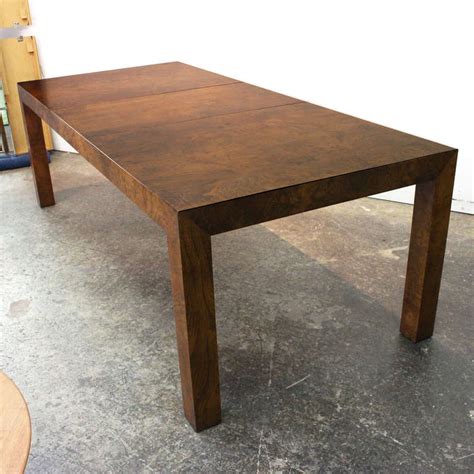 The parson's table is a locally owned and operated. Burl Parsons Dining Table by Milo Baughman at 1stdibs