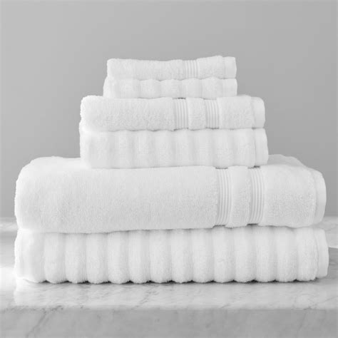 Mainstays Performance Mix Textured 6 Piece Bath Towel Set Arctic