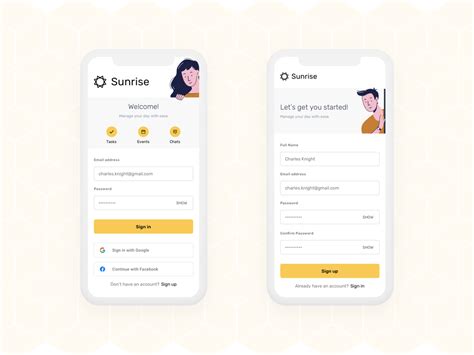 Sign In Sign Up Ui By Apoorv Arora On Dribbble