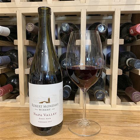 A dramatic and vibrant wine, our scheid vineyards clone pom has aromas of black cherry, cranberry, raspberry and plum, with notes of mocha, vanilla and toasty oak. Robert Mondavi Winery Pinot Noir Napa Valley Carneros 2017 ...