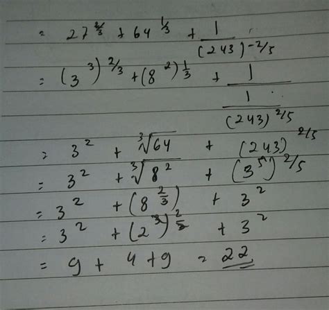 Nilai dari 3 akar 3 pangkat min 2. Bentuk Pangkat Dari 32 Akar 3 Adalah - AKARKUA