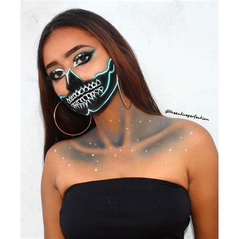 Check spelling or type a new query. Neon Skull Makeup For Halloween | Skull makeup, Monster ...