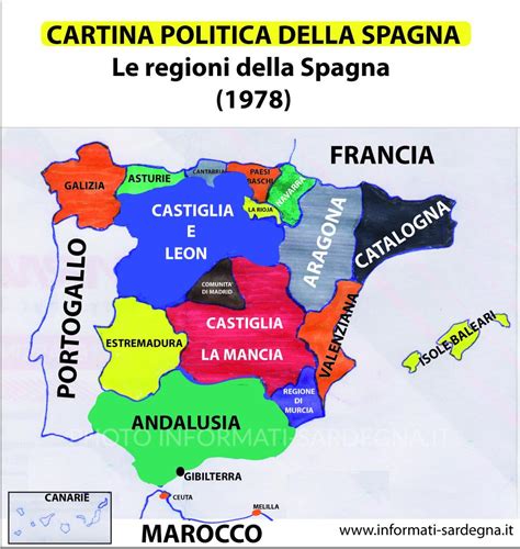 Cartina Politica Della Spagna Informati Sardegna