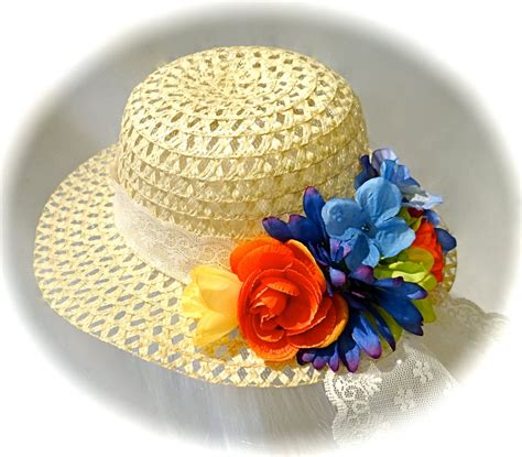 Girls Easter Bonnet Tea Party Hats Flower Girl By Marcellefinery