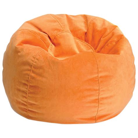 What can you use to fill a bean bag chair? Comfy Kids - Polyester Teen Bean Bag - Orange : Kids ...
