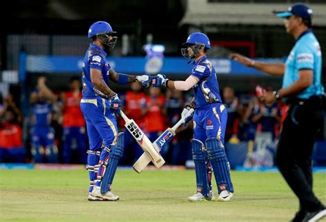 Mumbai indians are 123 for 5 with 1.1 overs left. IPL 2018, Match 34: Mumbai Indians defeat Kings XI Punjab by 6 wickets