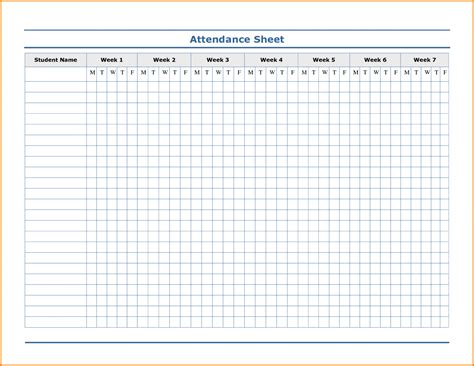 Attendance Calendars Free Printable