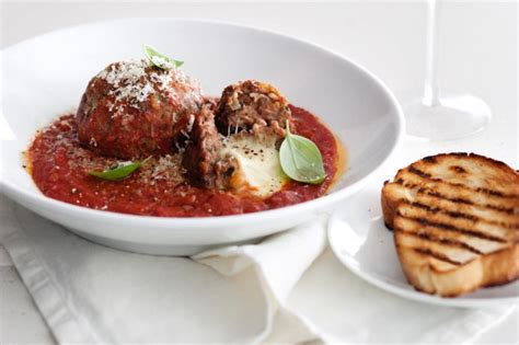 Check out this quick and easy chocolate mousse recipe with espresso. Giant Meatballs Stuffed With Mozzarella Recipe - Taste.com.au