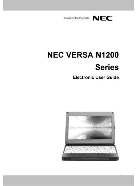 Nec Versa N1200 Series User Manual Pdf Download Manualslib