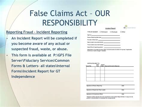 A complain letter about harassment can be written by an employee against a colleague or superior to the concerned authority by producing ample proof complaint letter about harassment writing tips: PPT - False Claims Act & Whistleblower Protection PowerPoint Presentation - ID:1701634