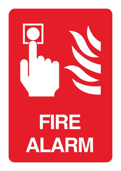 Fire Alarm Sign For Schools Safety Signs The School Sign Shop