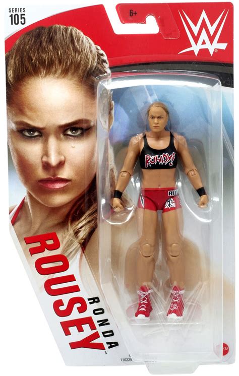 Wwe Wrestling Series 105 Ronda Rousey 6 Action Figure Black Top Mattel