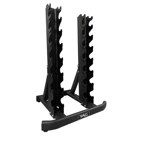 Hex Vertical 8 Pair Dumbbell Rack Tag Fitness