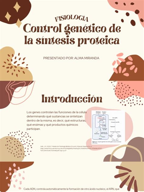 Control Genético De La Síntesis Proteica Pdf Rna Adn