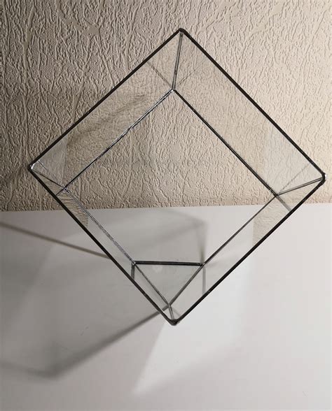 Cubo De Vidrio Forma De Cubo Caja De Vidrio Transparente Etsy