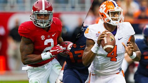 The fastest way to see game tv info and times. Clemson, Alabama lead ESPN experts' College Football ...