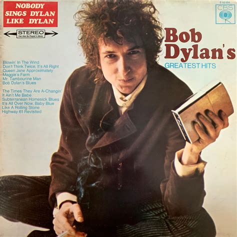 Bob Dylan Bob Dylans Greatest Hits 1967 Matte Sleeve Vinyl Discogs