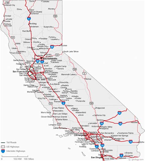 Detailed Map Of Northern California Cities