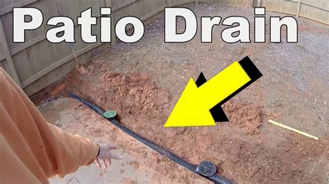 However, a patio deserves to be much more than that. How to Install a Patio Drain - YouTube