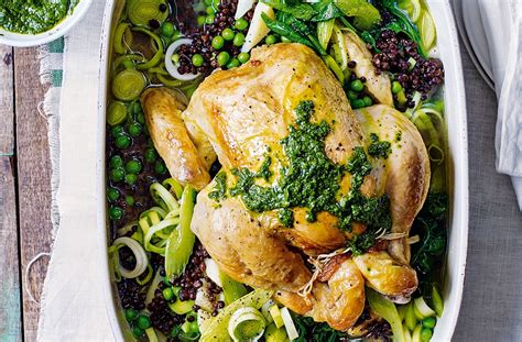 This chicken is so ridiculously juicy, you won't ever want to roast your chicken in the oven. Pot-Roast Chicken with Lentils and Spinach Pistou Recipe ...
