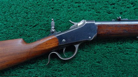 Winchester British Proofed Low Wall Rifle In 22 Long Rifle Caliber