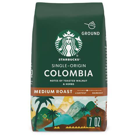 Starbucks Colombia Ground Coffee Medium Roast 7 Oz