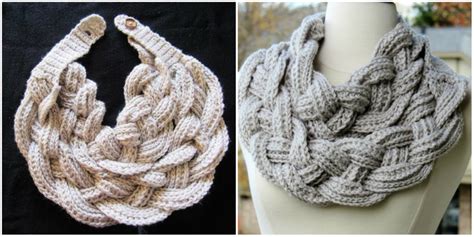 Share it with friends and family. Double Layered Braided Cowl